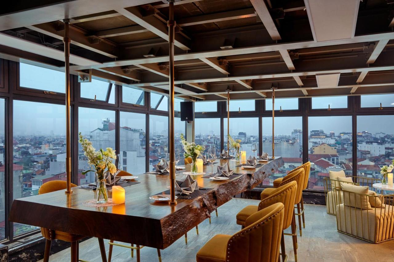 橄榄石豪华精品大酒店 河内 外观 照片 The 360° Sky Lounge