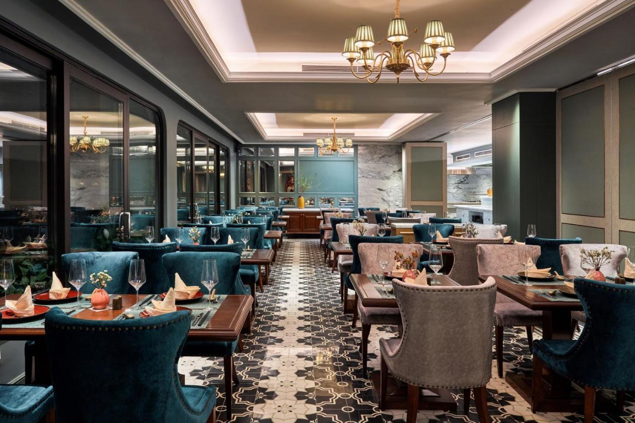 橄榄石豪华精品大酒店 河内 外观 照片 The restaurant