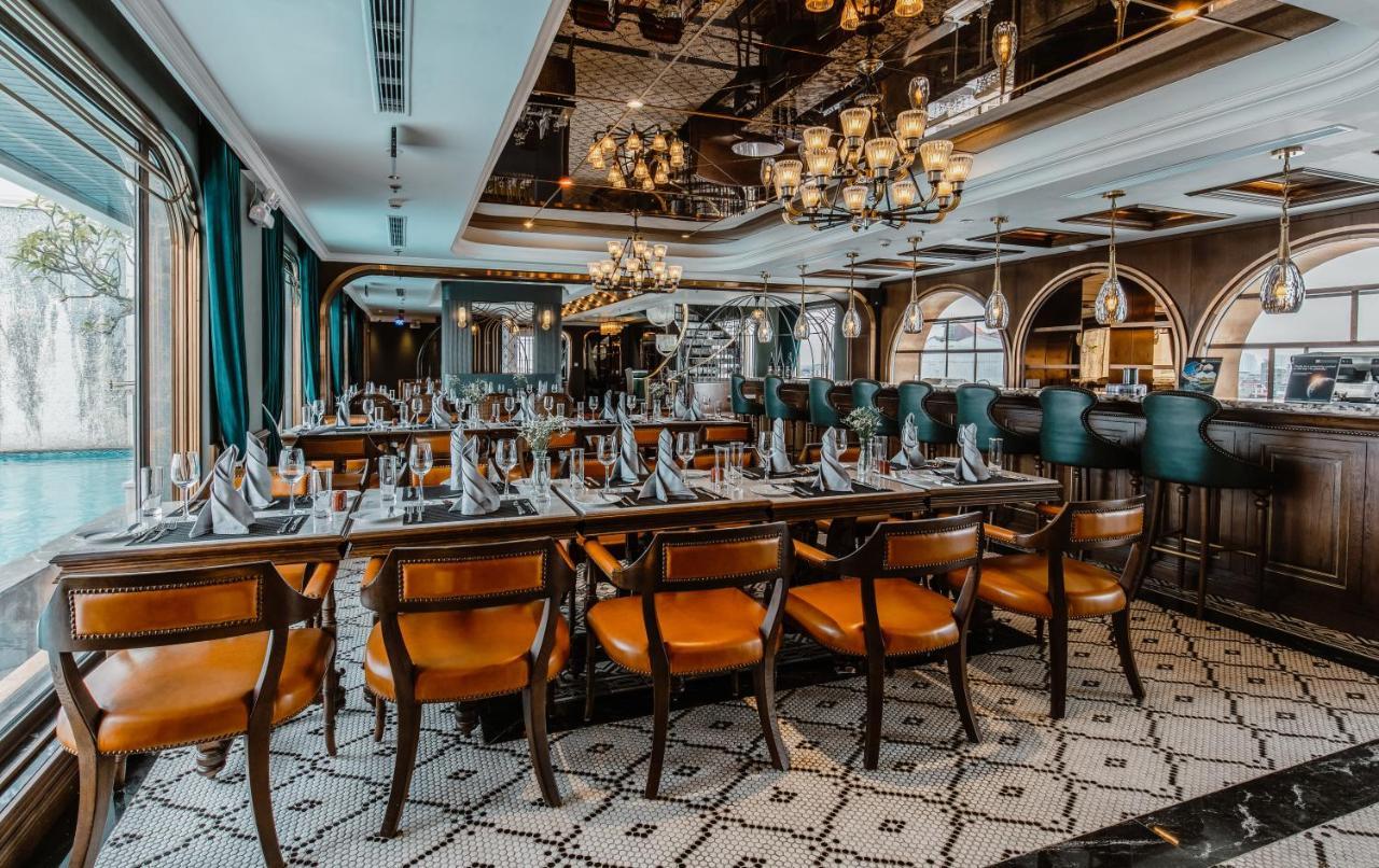 橄榄石豪华精品大酒店 河内 外观 照片 The restaurant
