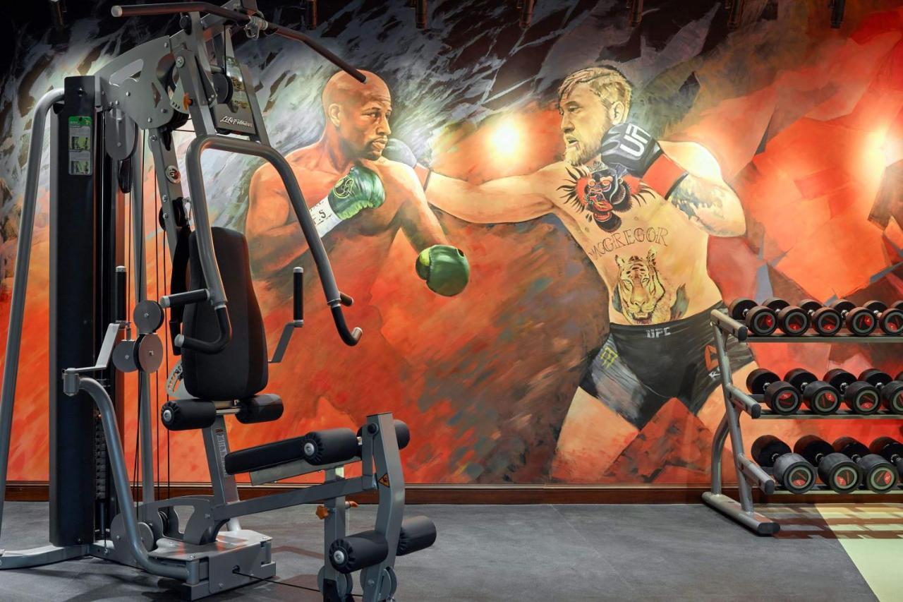 橄榄石豪华精品大酒店 河内 外观 照片 The gym at the National Football Centre